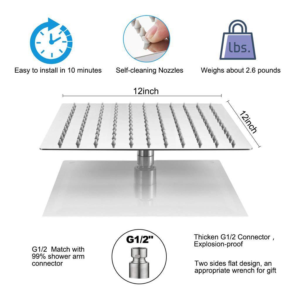 Stainless steel shower top shower