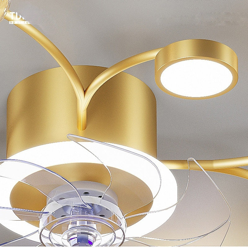 Modern Smart Bedroom Ceiling Fan Lamp - HARMONIOUS HOME DECOR