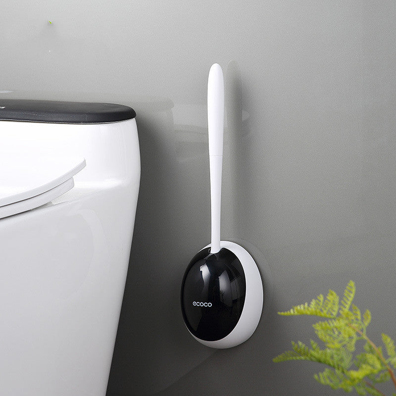 Toilet Brush with Silicone Holder Wall-mounted