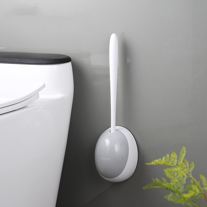 Toilet Brush with Silicone Holder Wall-mounted