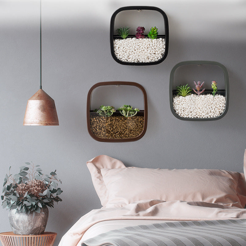 Flower Pot Wall-mounted Radish Copper Money Grass Wall-mounted