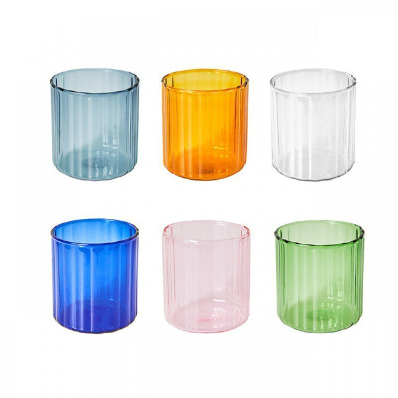 6 Color Glass Cup Heat-resistance Glass Brewing Cup