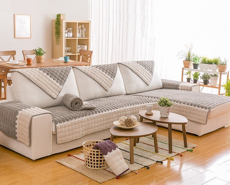 Non-slip fabric sofa cushion