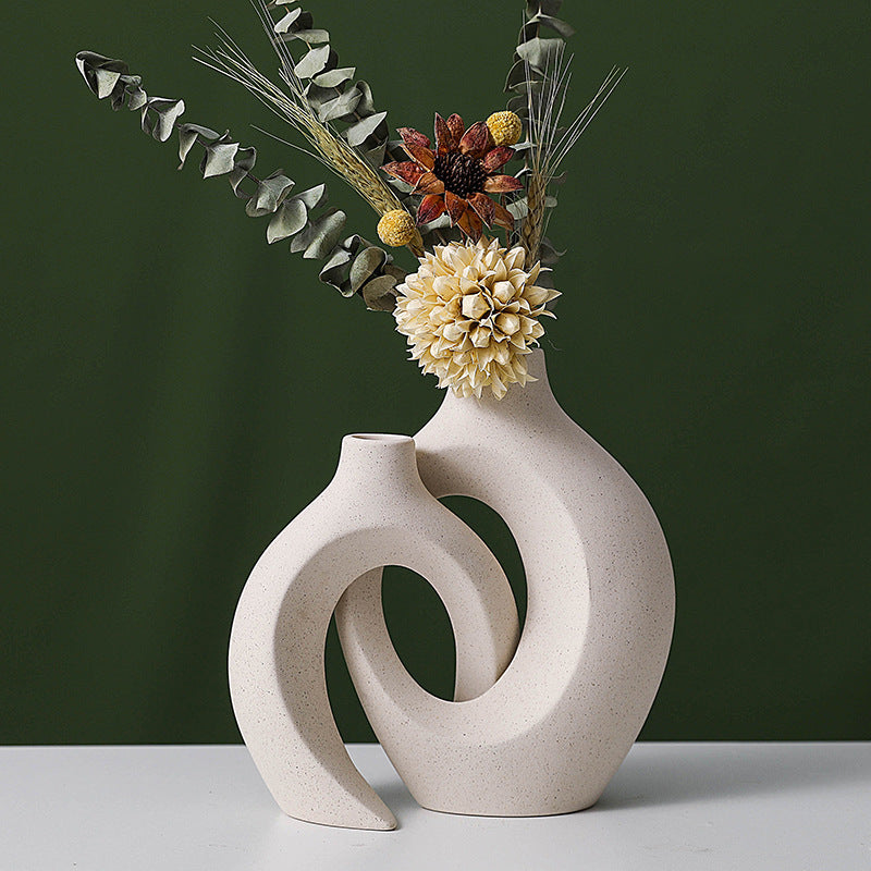 Creative Ceramic Vase Craft Ornament Set