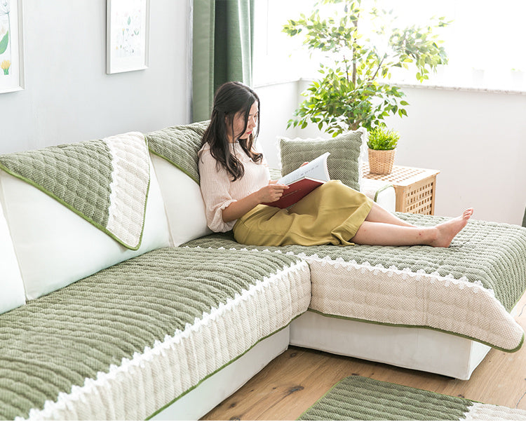 Non-slip fabric sofa cushion