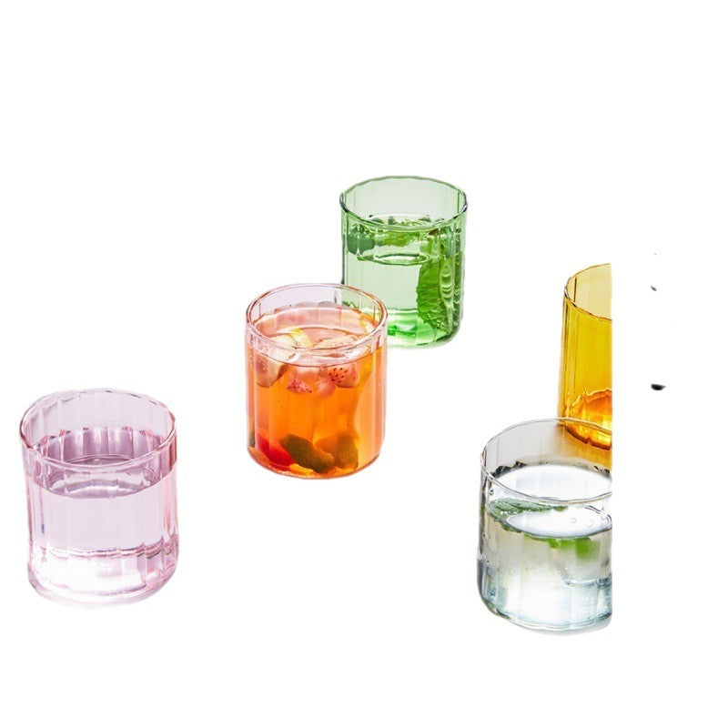 6 Color Glass Cup Heat-resistance Glass Brewing Cup